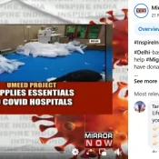 Mirror Now Features Umeed Project for Supplying Essentials to COVID-19 Hospitals